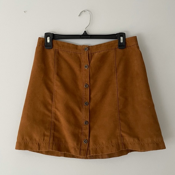 Hollister Brown Corduroy Skirt - Picture 1 of 2